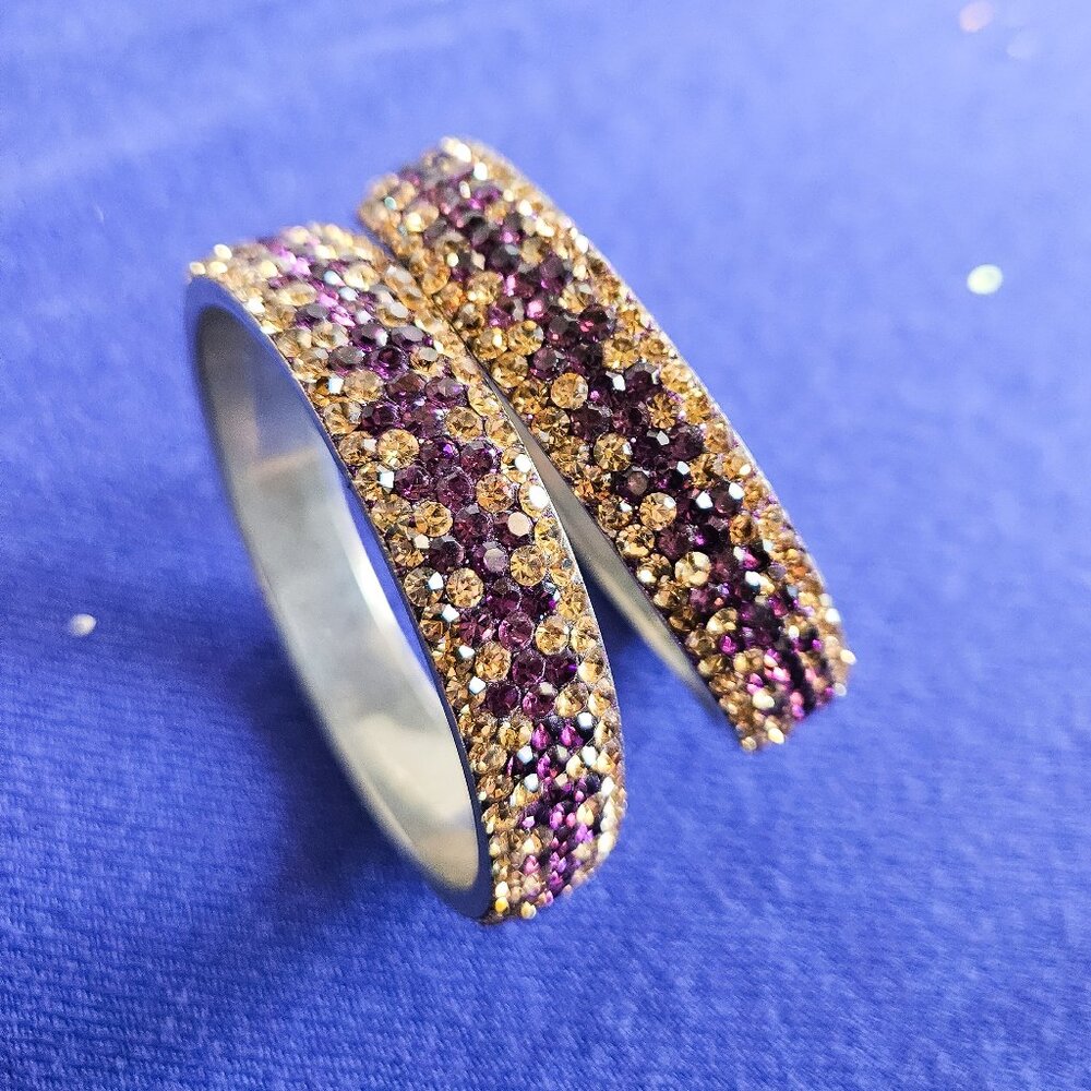 Purple Gold Bangles - Picture 4 of 8